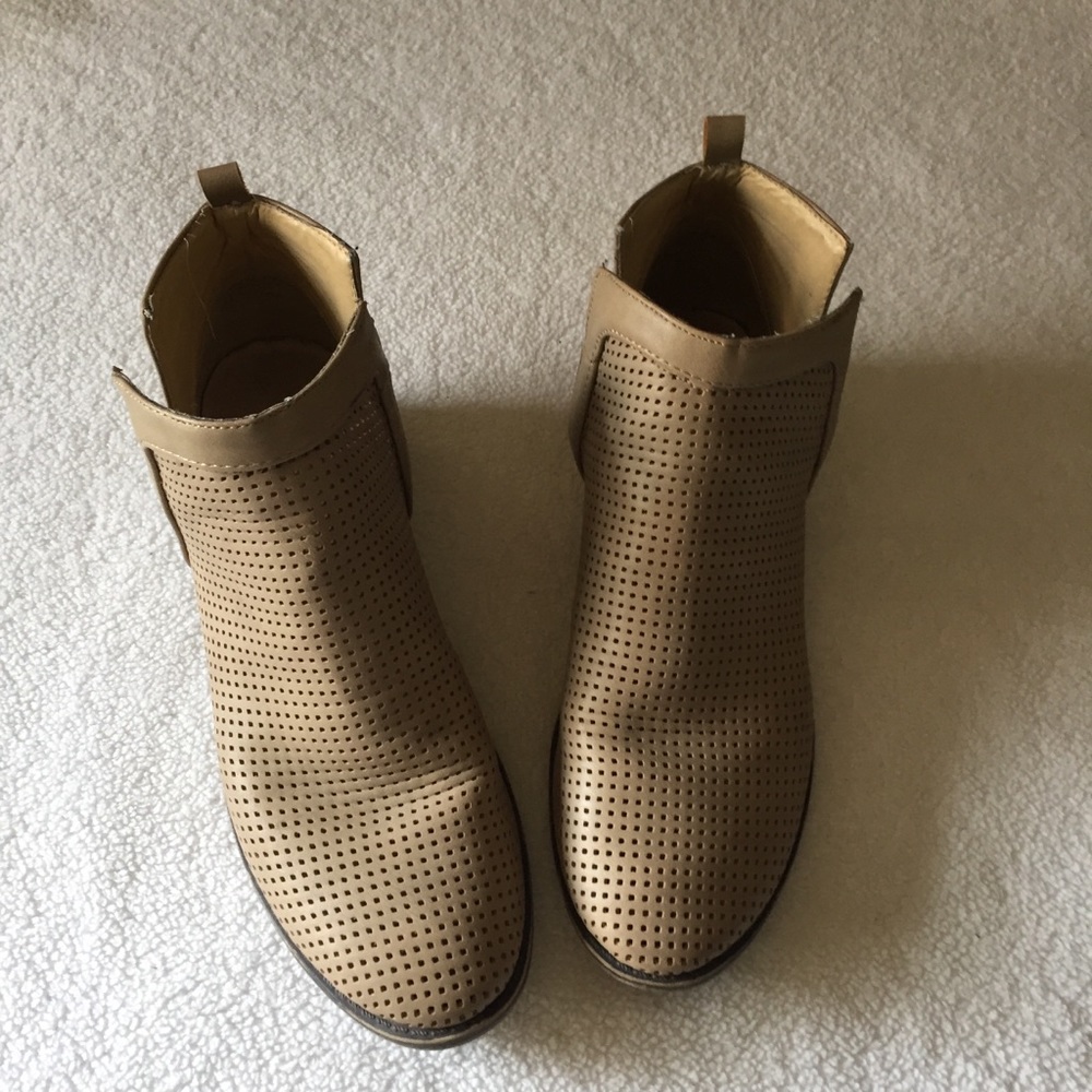 Vegan Leather Ankle Boots